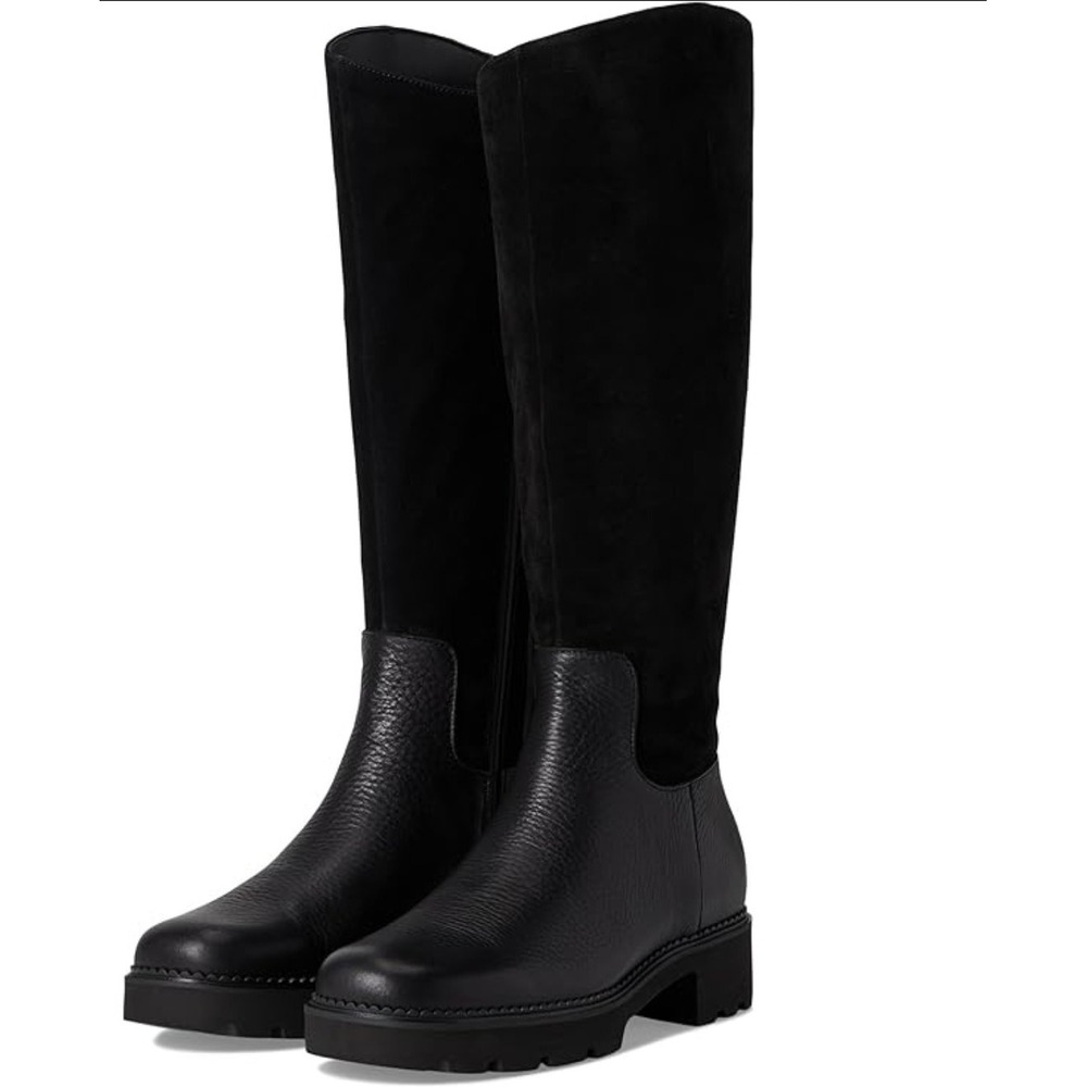 VIONIC Fallbrook High Shaft Boots Water Resistant Wide Black Suede Women's‎ US 5